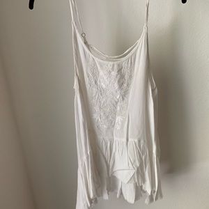 White breezy tank